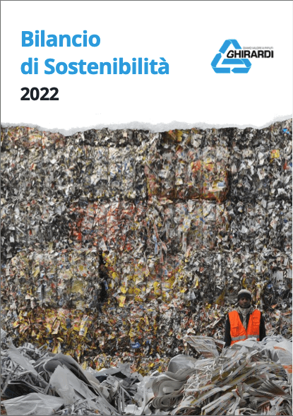 Copertina Blancio di Sostenibilità Ghirardi Carta realizzato da Nextrategy di Piacenza