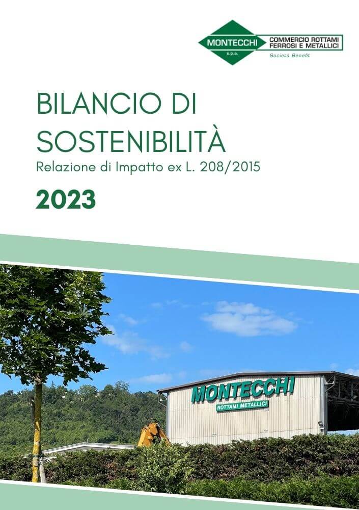 Bilancio di sostenibilità Montecchi 2023 - copertina